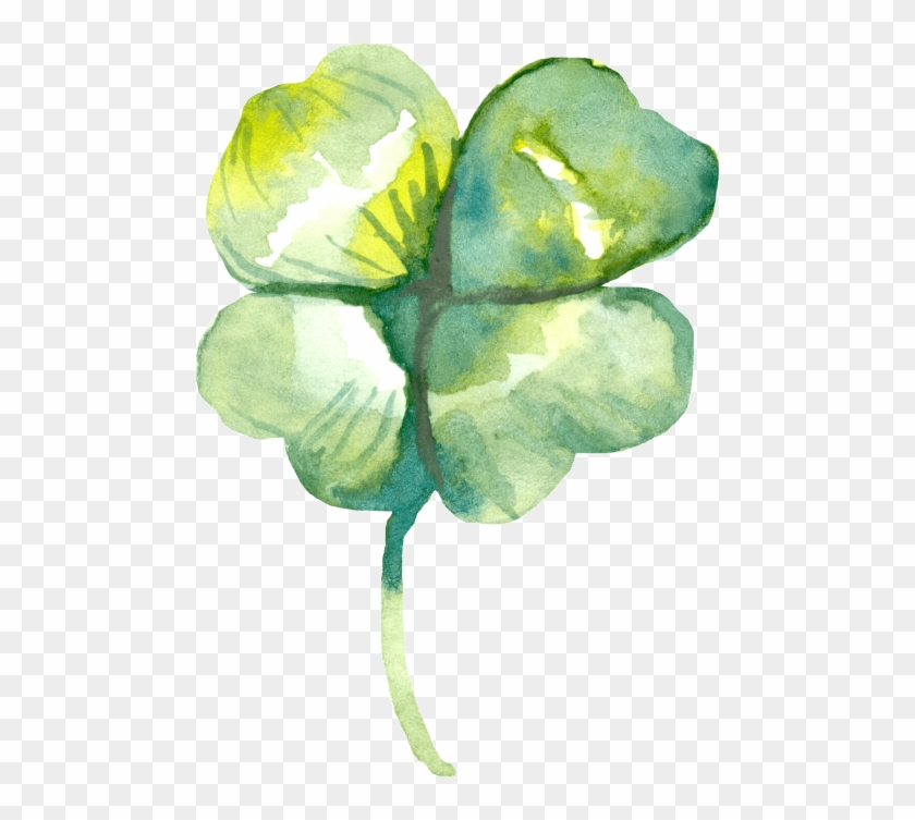 Free Png Download Four Leaf Clover Watercolor Png Images - Watercolor Painting Clipart