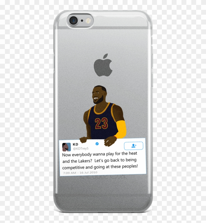 Lebron James Holding Kevin Durant Tweet - Iphone Clipart