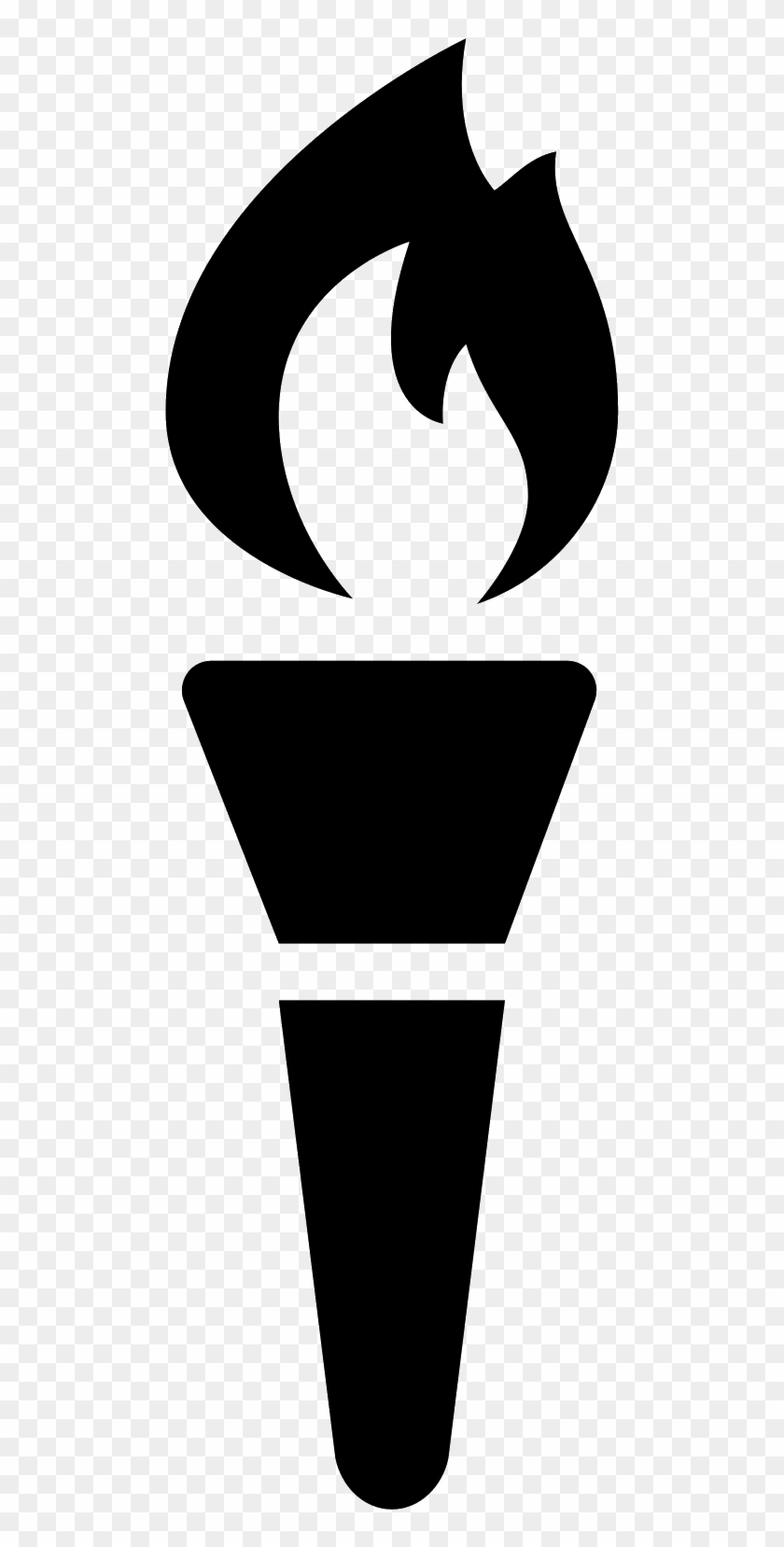 Clip Art Transparent Stock Great Olympic Torch Icon - Torch Icon Png #459782