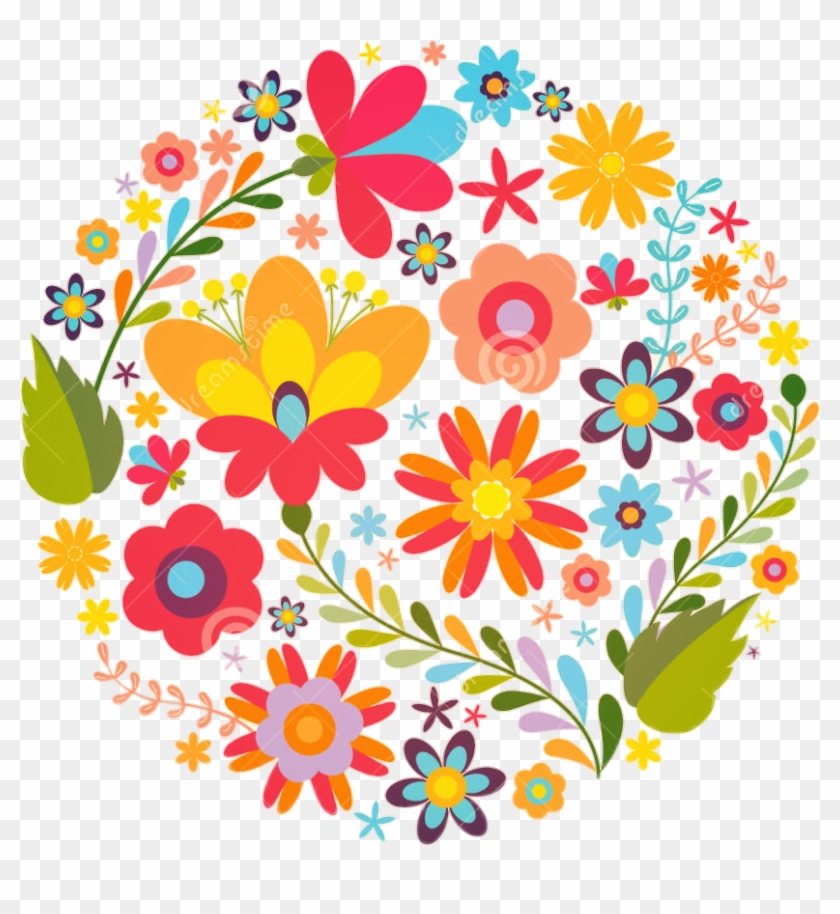Jpg Stock Mexico Beautiful Colorful Flower - Mexican Floral Pattern Png Clipart