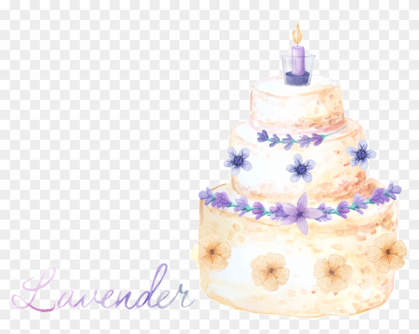 Beautiful Birthday Cake Transparent Decorative - Birthday Cake Clipart