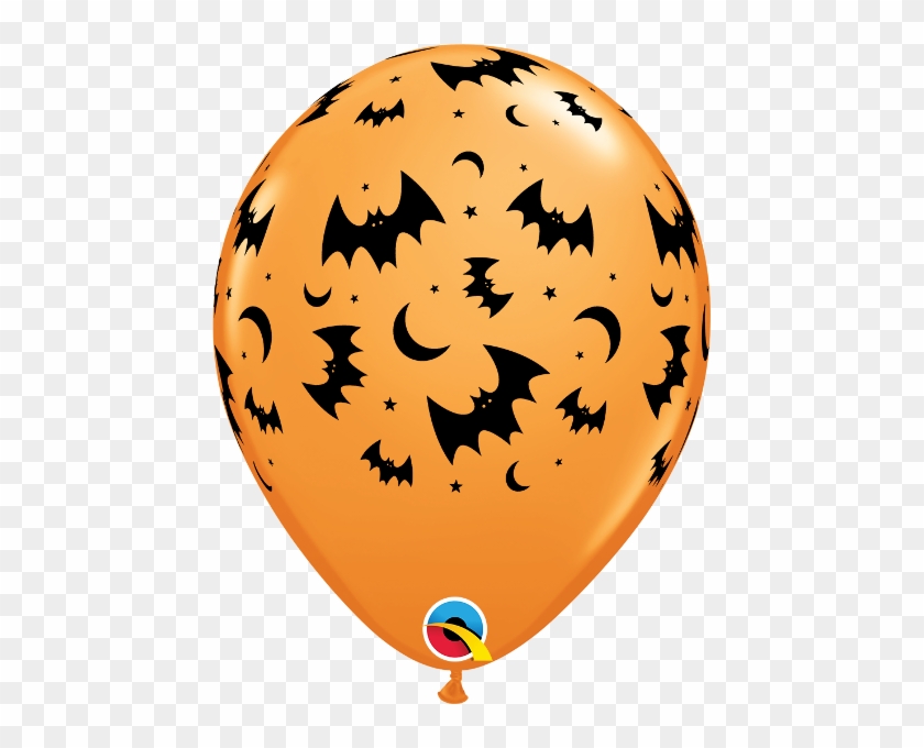 Flying Bats & Moons Balloons - Globos Con Dibujos Halloween Clipart