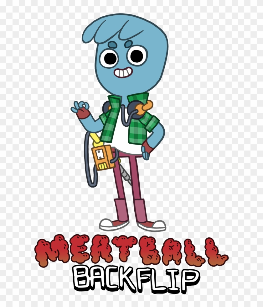 Meatball Backflip, The Worlds Coolest Super Hero - Illustration Clipart