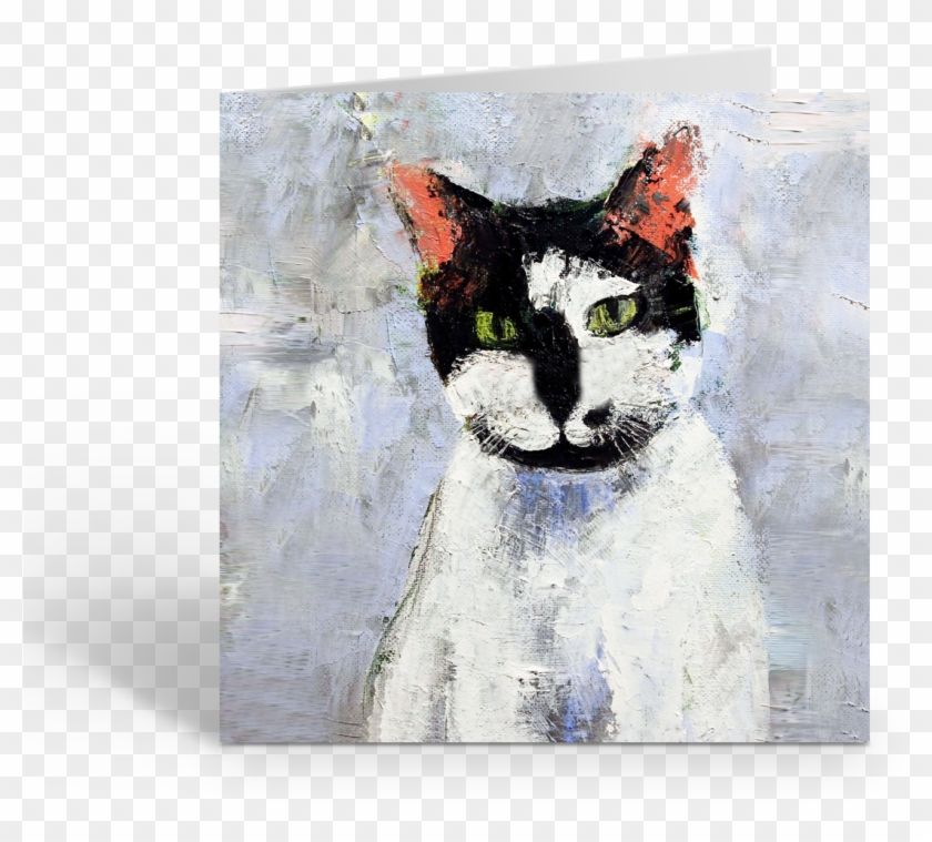 “black And White Cat” By Jane Faires C078 - Snowshoe Clipart #4502337