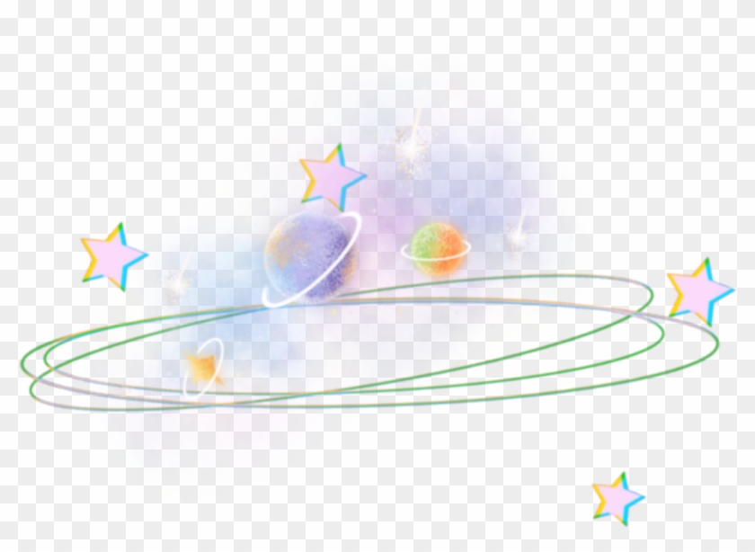 #space #planet #crown #aesthetic #tumblr #stars #edit - Circle Clipart