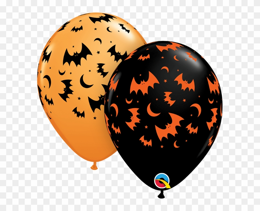 Flying Bats & Moons Balloons - Graduation Balloon Png Clipart