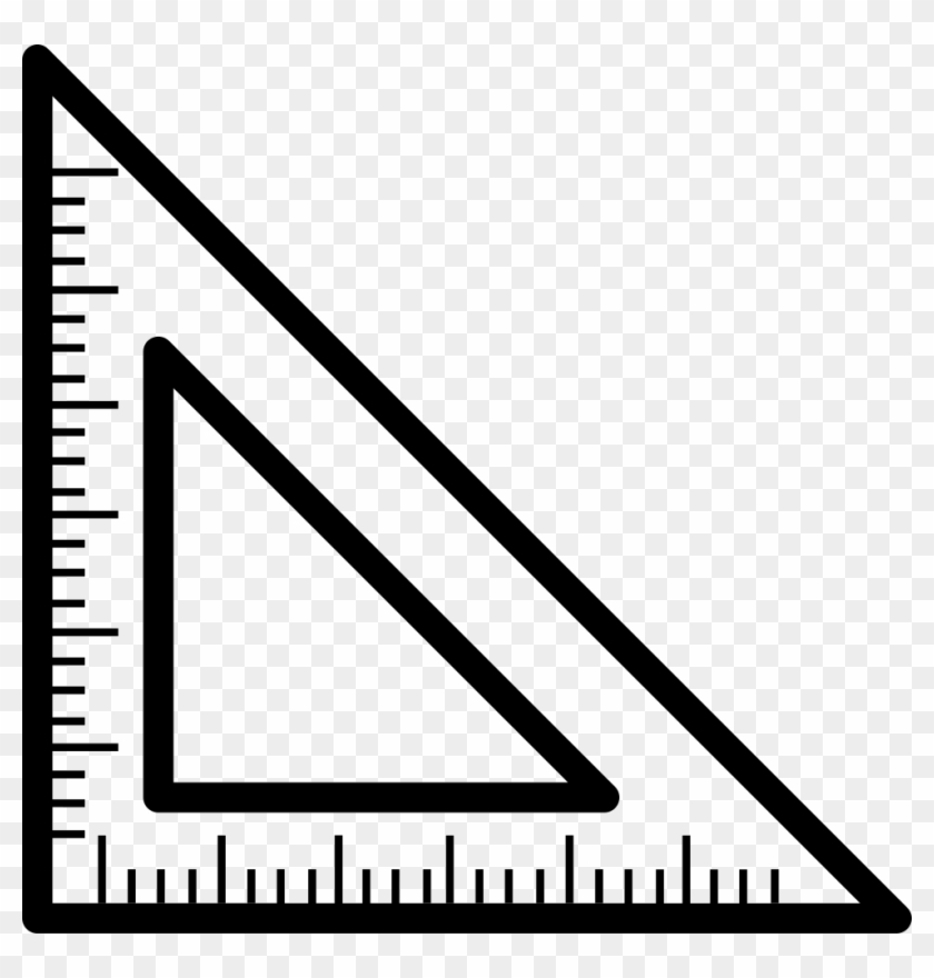 Png File - Triangle Ruler Vector Clipart #4502579