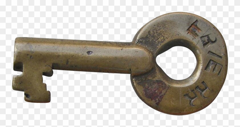 Antique Erie Railroad Brass Switch Key Older Adlake - Antique Clipart #4503001