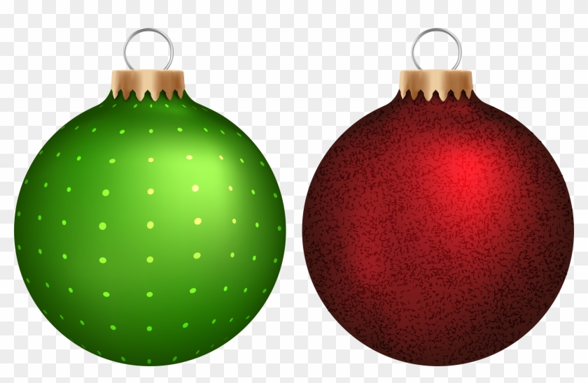 Green Christmas Ornaments Vector Transparent Download - Christmas Ball Clipart Png #4503069