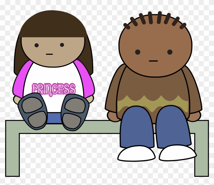 This Free Icons Png Design Of Sitting On A Bench - Sitting On A Bench Clipart Transparent Png #4503125