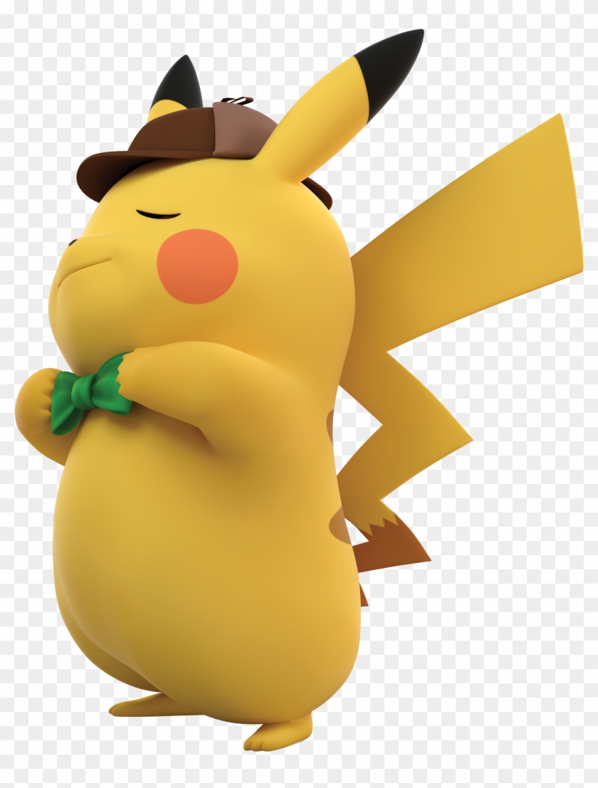 Detective Pikachu Bowtie , Png Download - Detective Pikachu Game Pikachu Clipart #4503198