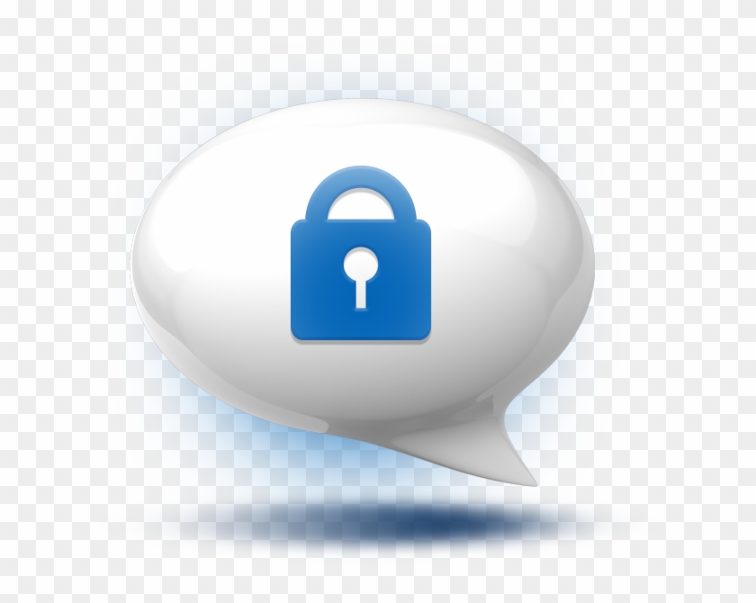3d White Secure Messaging Featuredcontent - Illustration Clipart #4504032