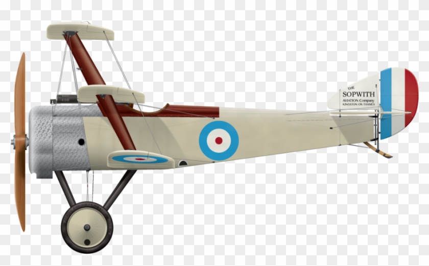 Sopwith Triplane Prototype N500 Side Profile View - Ww1 Plane Side View Clipart