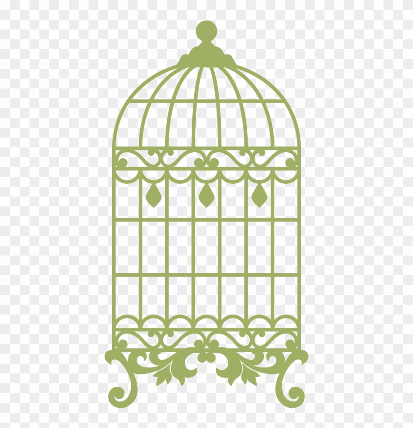 Vinilo Decorativo Jaula - Jaula De Pajaro Png Clipart #4504212