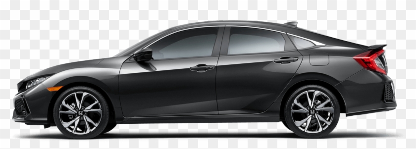 2019 Honda Civic Si Sedan Side Profile - 2018 Honda Civic Si Coupe Vs Sedan Clipart