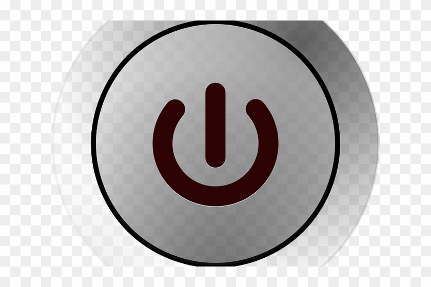 Shutdown Button Clipart Glass - Circle - Png Download