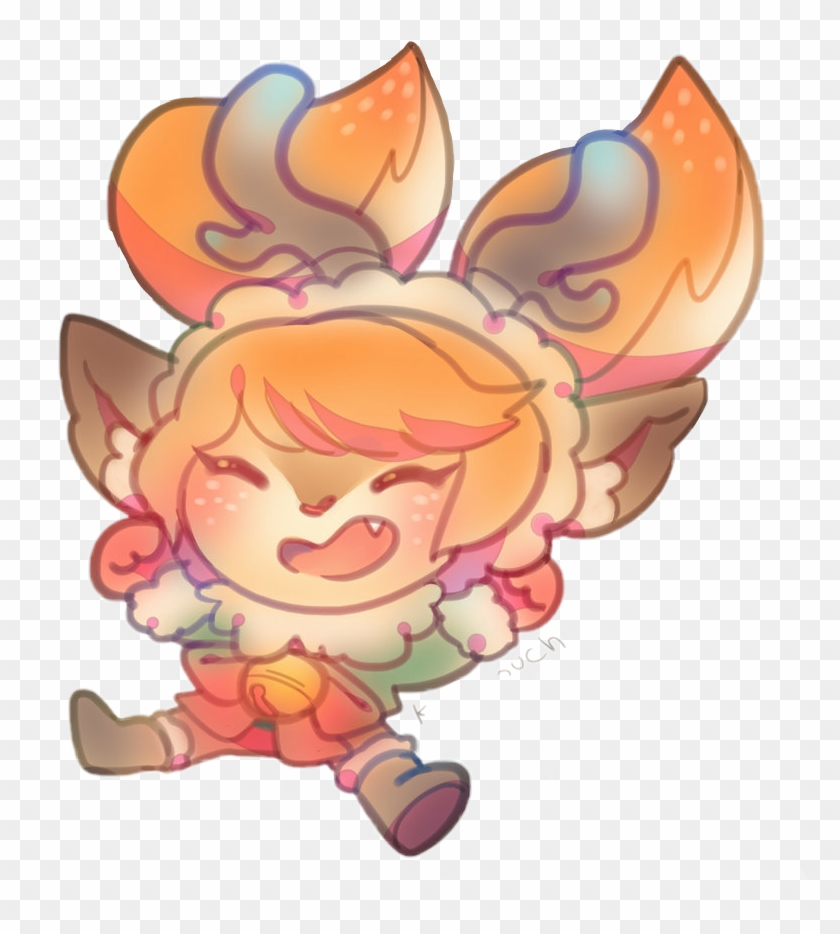 #poppy #lol #league Of Legends #xmas #navidad #reno - Kawaii League Of Legends Png Clipart