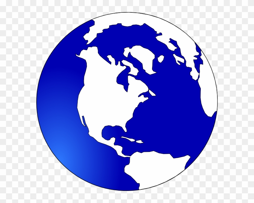 Globe White And Blue Clip Art - Blue And White Earth - Png Download #4504700