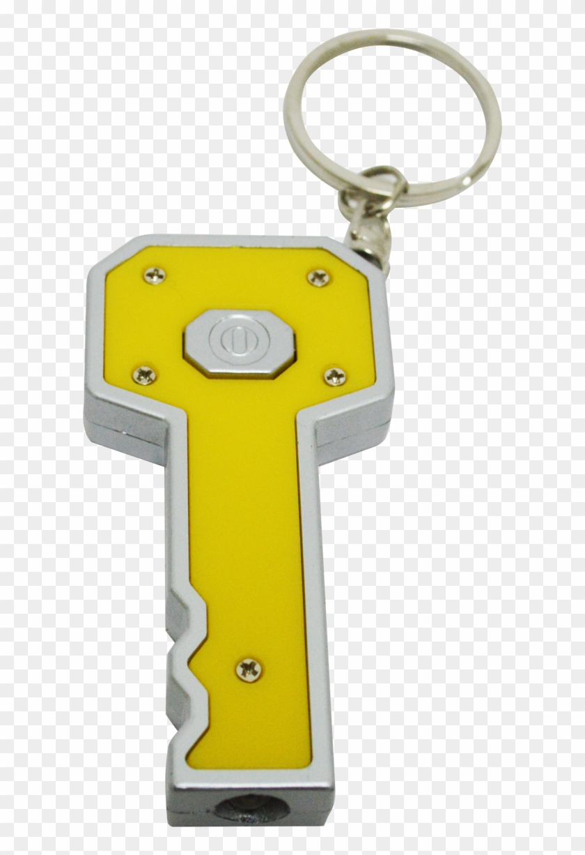 Llavero Plastico Llave Plateado - Keychain Clipart