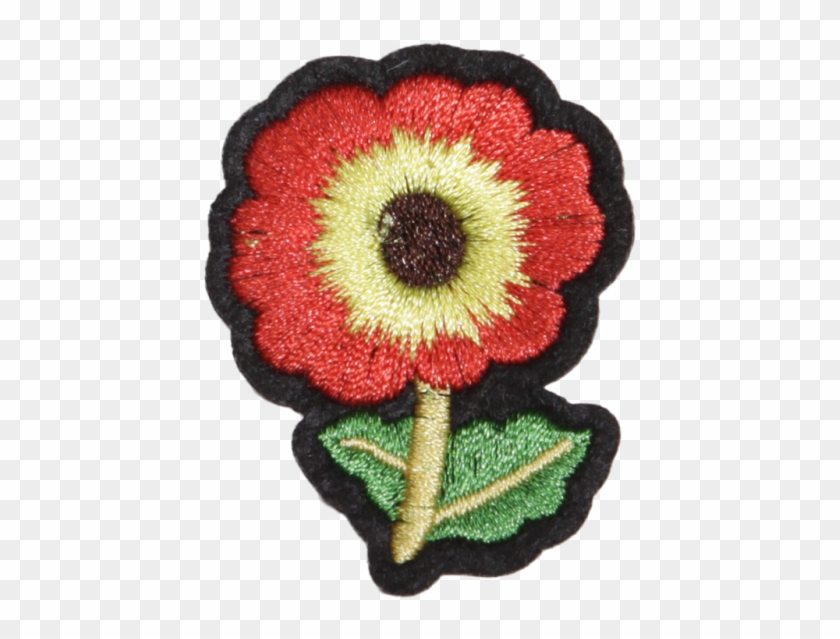 Little Red Sun Flower Customized Iron On Patch - Anemone Clipart #4506948