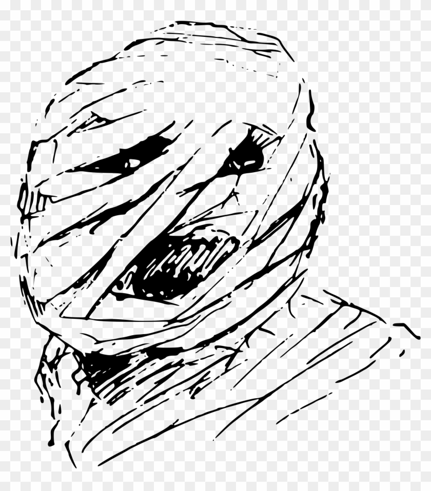 This Free Icons Png Design Of Horror Mummy - Sketch Clipart