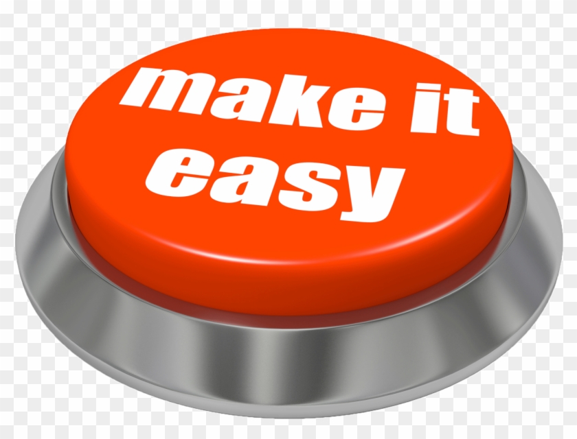 Easy Button Png - Plastic Clipart