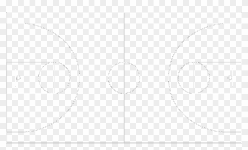 Basketball Court Png - Circle Clipart