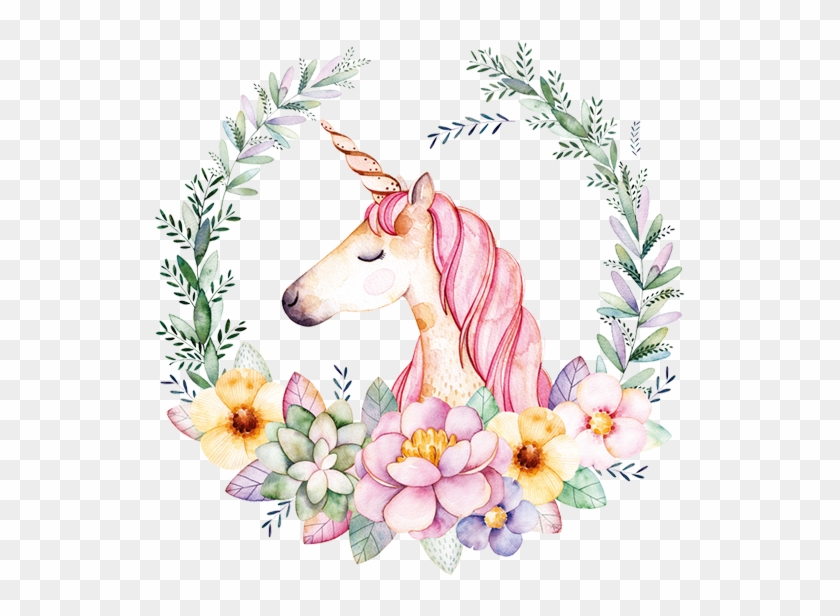 Colife Unicorn Patch Flower Patches For Clothes T-shirt - Unicorn Flower Png Clipart
