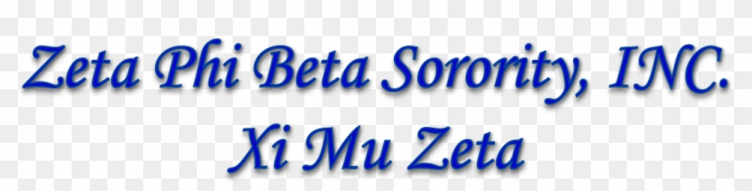 Zeta Phi Beta Sorority, Inc - Cobalt Blue Clipart