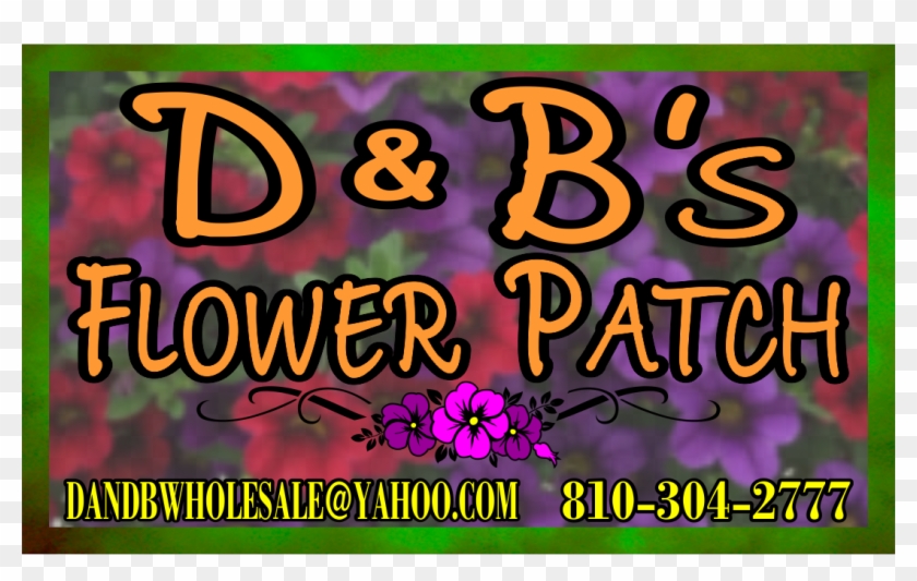 D&b's Flower Patch Business Cards - Poster Clipart #4508380