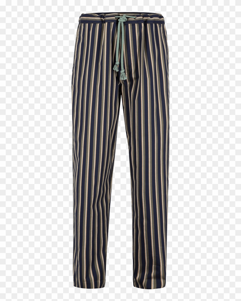 Blue Stripe Trousers With Drawstring - Pajamas Clipart #4508672