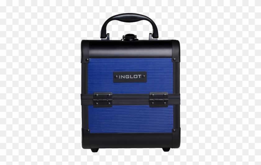 Makeup Case Diamond Blue Stripe - Hand Luggage Clipart