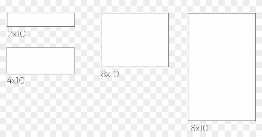 Available Sizes - Monochrome Clipart