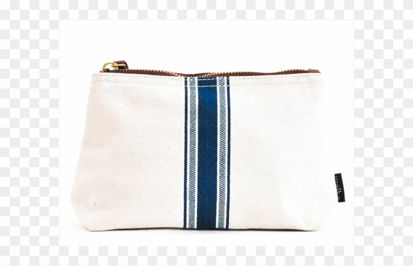 Travel Pouch - Blue Stripe - Wallet Clipart