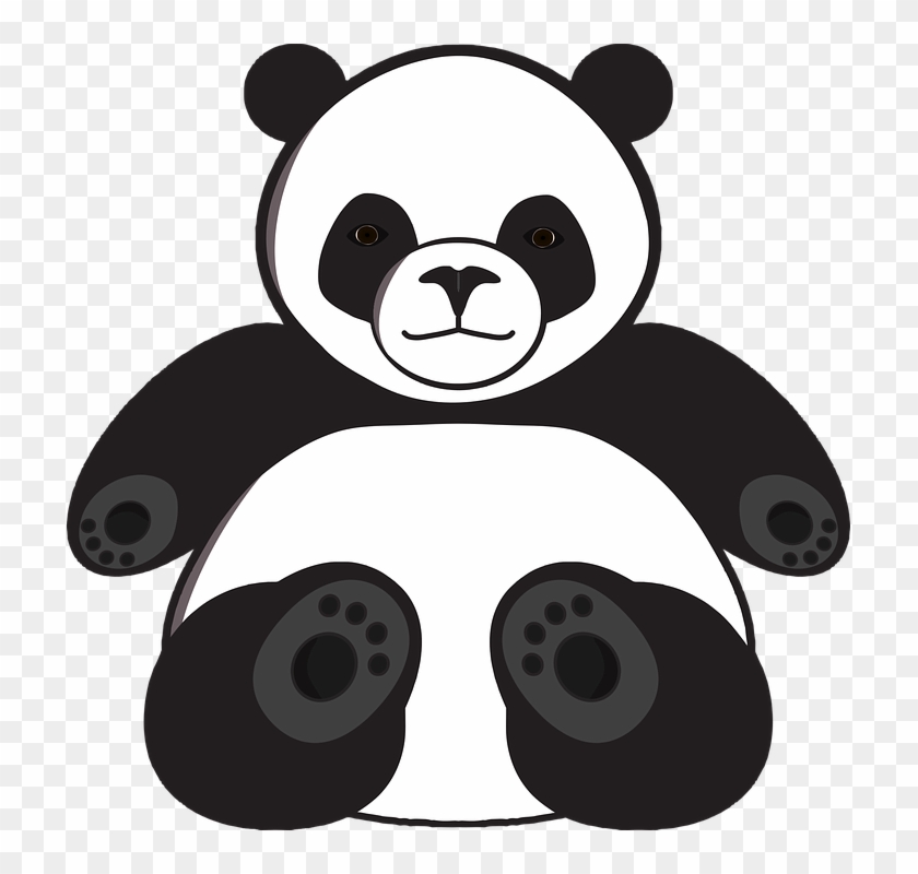 Panda Giant-panda Bear - Dibujo De Pandas Tiernos Clipart #4509305