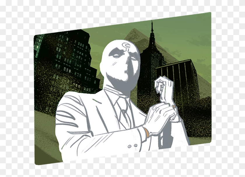 An Important Message About Moon Knight - Illustration Clipart