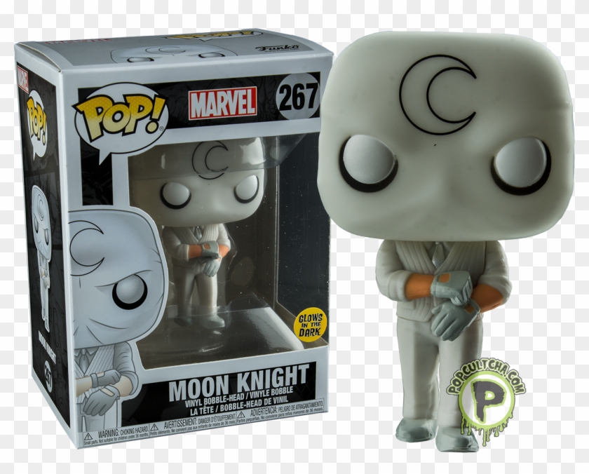 Moon Knight Glow In The Dark Funko Pop Vinyl Figure - Moon Knight Glow Pop Clipart