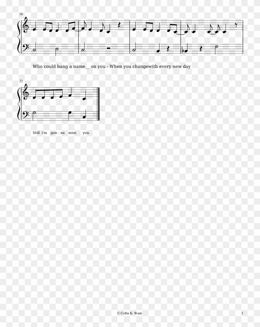 Ruby Tuesday Sheet Music Composed By R 3 Of 3 Pages - Sheet Music Clipart