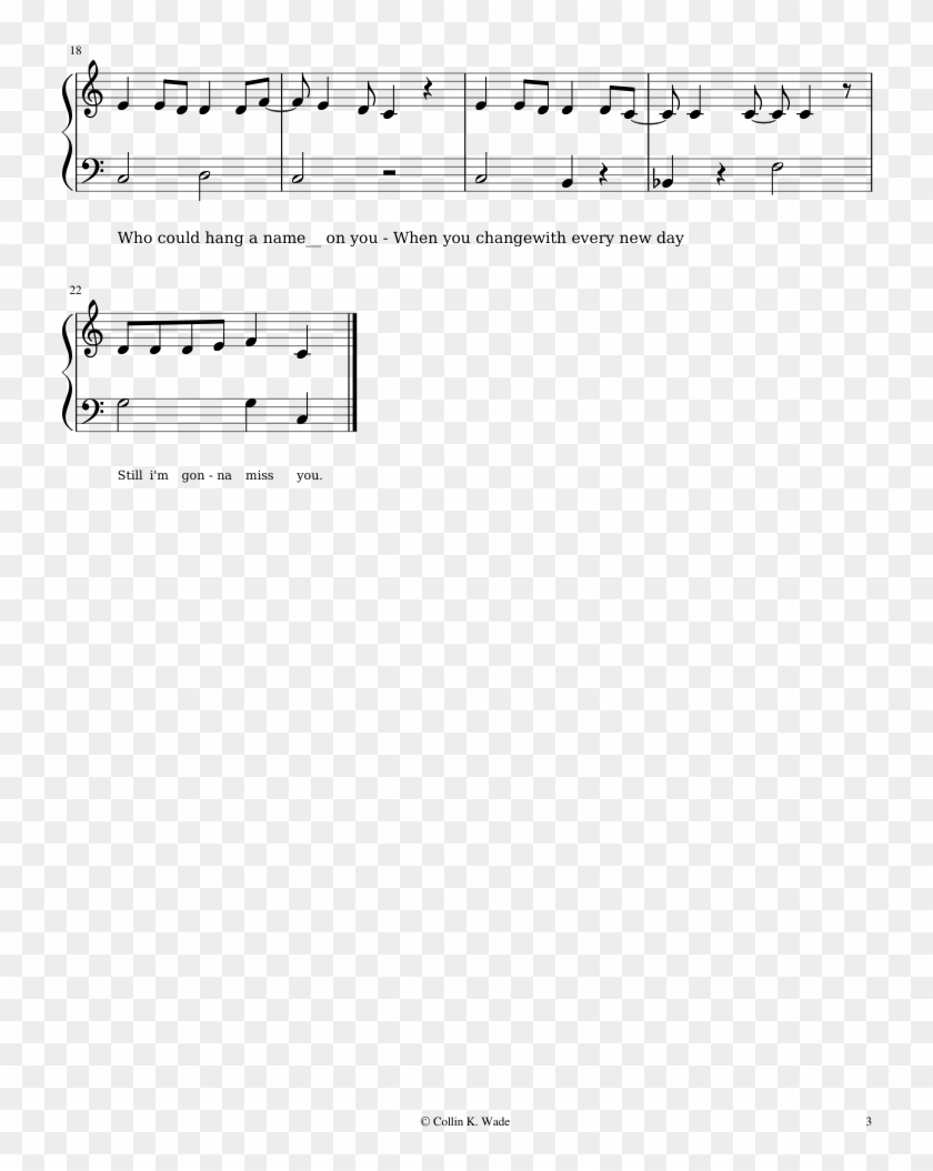 Ruby Tuesday Sheet Music Composed By R 3 Of 3 Pages - Sheet Music Clipart #4509684