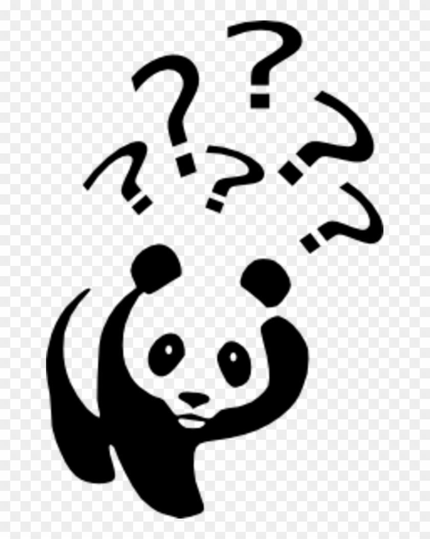 Lastly, The Giant Pandas Are Endangered - Panda Point D Interrogation Clipart