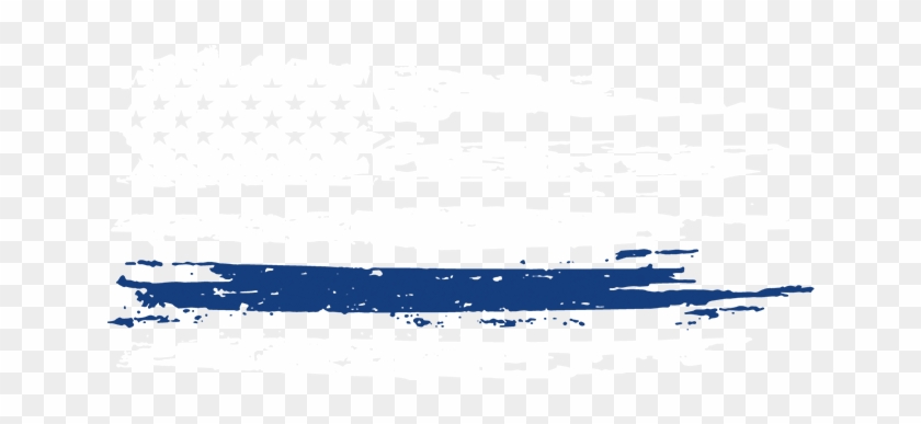 Police Pocket Blue Stripe Distress - Boat Clipart #4509717
