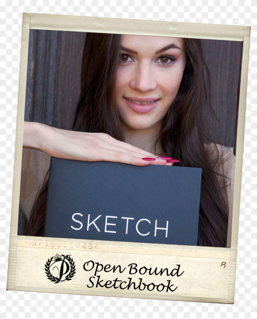 Open Bound Sketchbooks Polaroid - Picture Frame Clipart