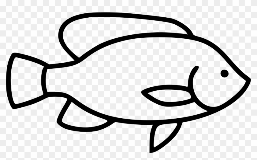 Png File Svg - Tilapia Clipart Black And White Transparent Png