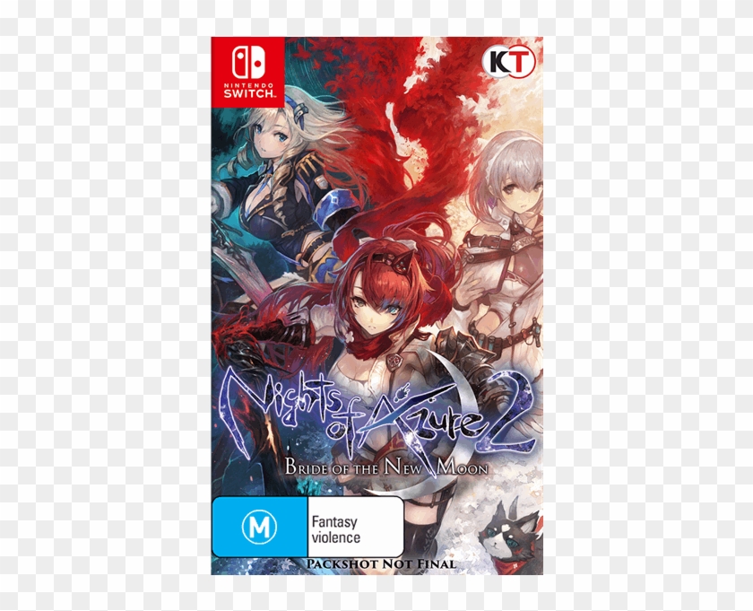 Nights Of Azure - Jeux Nintendo Switch Manga Clipart