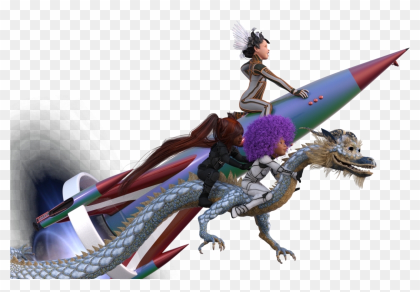 Superkids Race To Moon - Cartoon Clipart #4510736