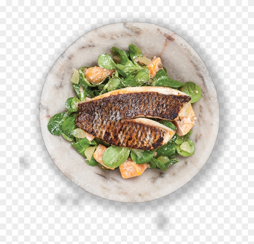 Tilapiasalad Lrg - Fried Fish Clipart #4511556
