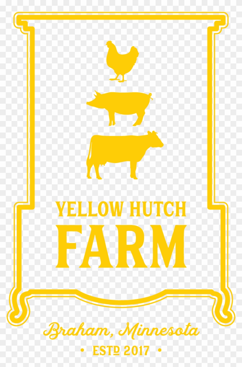 Cropped Yellow Hutch Farm Logo Clipart