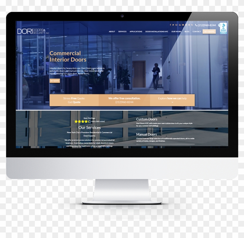 Dori Doors Desktop View - Computer Monitor Clipart