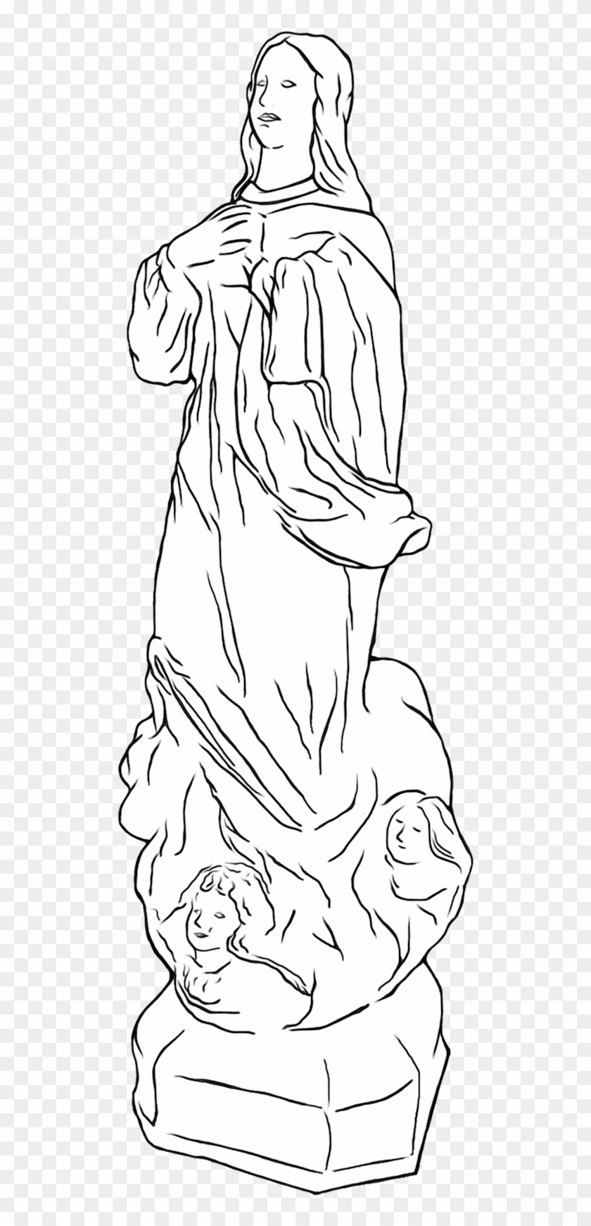 Tocador Mobil Virgen - Carving Clipart