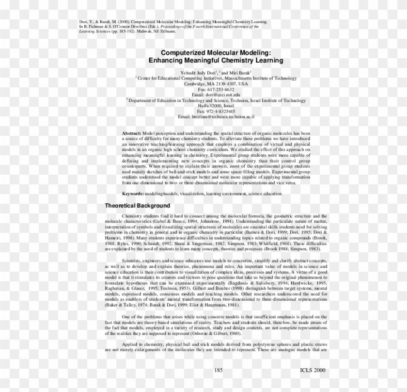 Computerized Molecular Modeling - Eres Clipart #4512893